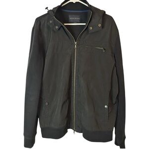 Banana‎ Republic Men’s Black Hooded Zip Jacket Size Large